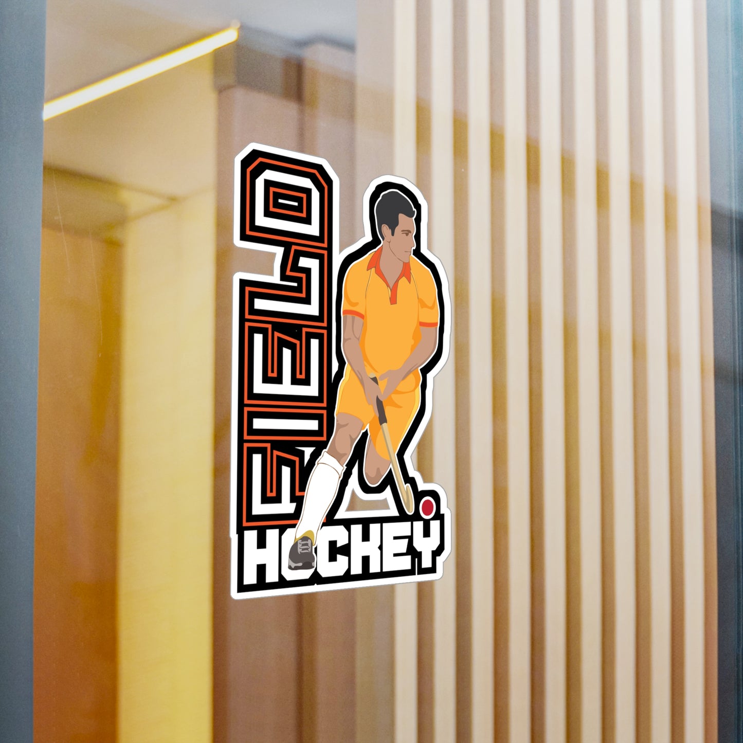 Field Hockey Player - Field hockey Sticker for Laptop Sticker. Water Bottle Sticker, Vinyl Hockey Decal - Field hockey Gift