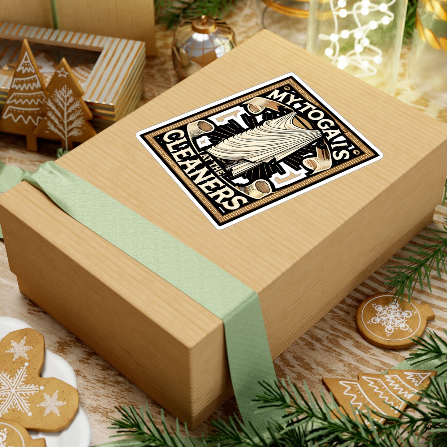 My Toga Is At The Cleaners - Toga Sticker for Laptop Sticker. Water Bottle Sticker, Vinyl Roman Decal - Toga Gift