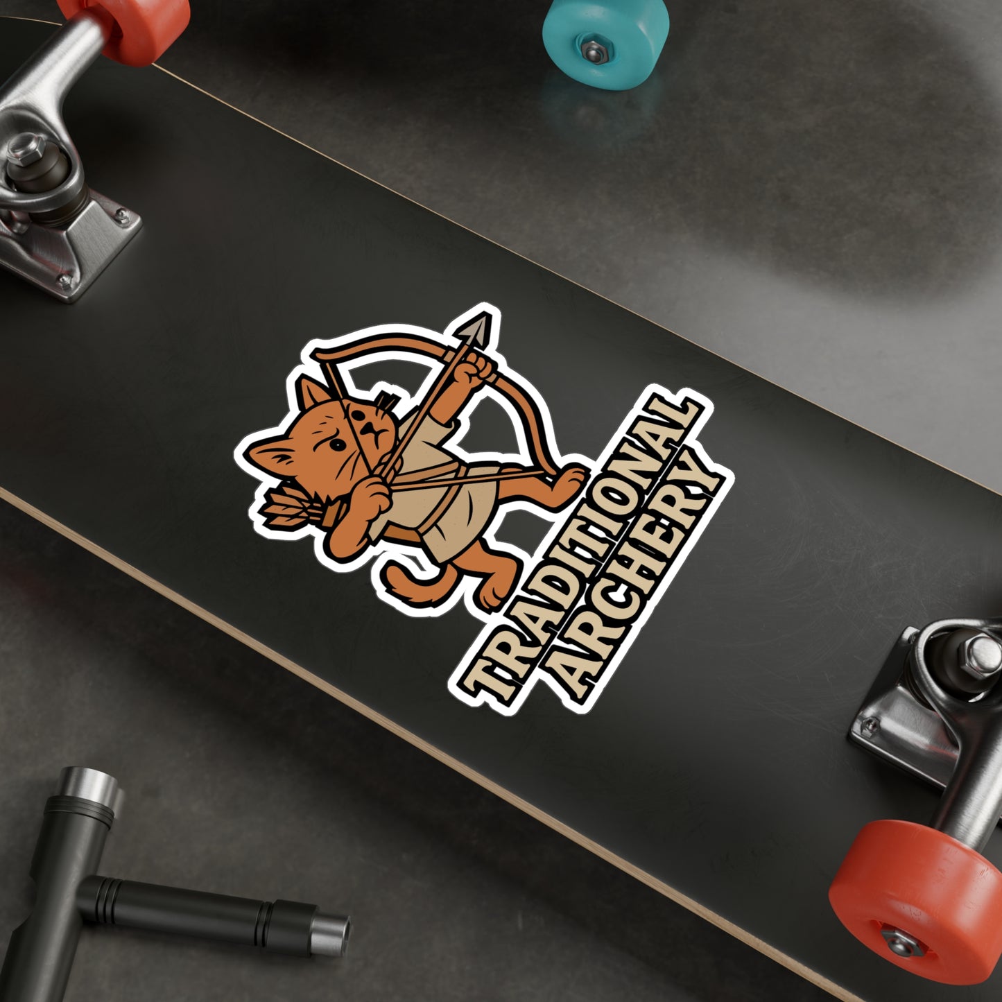 Traditional Archery - Archery Sticker for Laptop or Water Bottle - Gift for Archers and Bow Enthusiasts