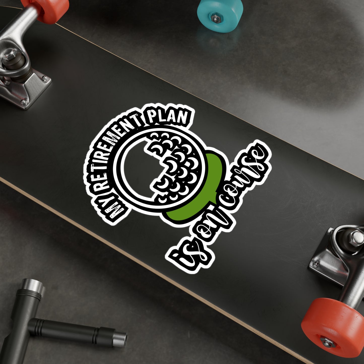My Retirement Plan Is On Course | Golf Sticker | Golfer Decals | Hole Laptop Sticker | Golf Gift | Golfer Gift