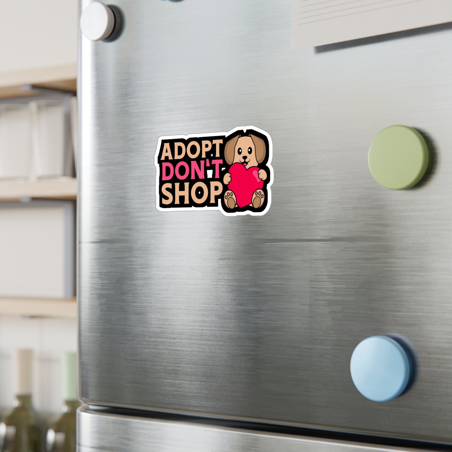 Adopt Don‘t Shop - Animal-rescue Sticker for Car, Wall, Laptop, Window, Truck Animal-rescue Gift Vinyl Foster Decal Sticker