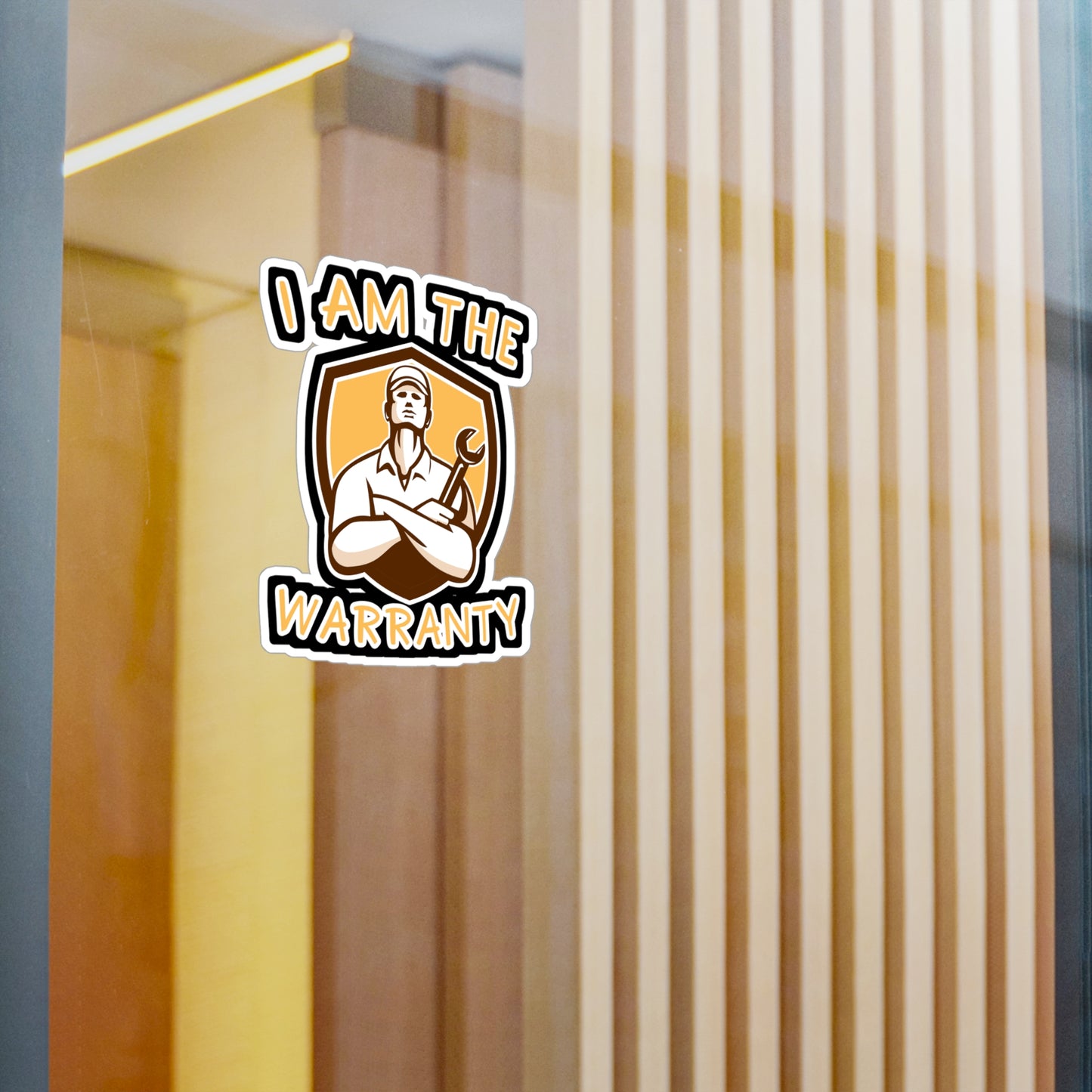 I Am The Warranty - Handyman Sticker for Wall, Laptop, Window, Truck, Car Handyman Gift Vinyl Funny Decal Sticker