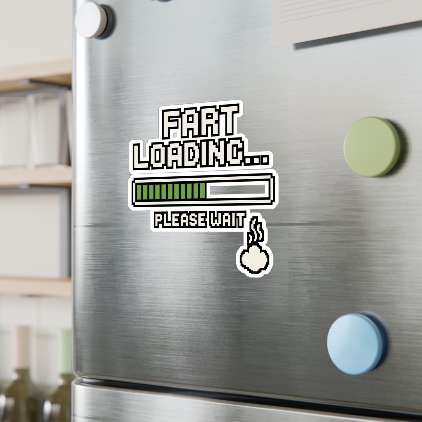 Fart Loading Please Wait – Funny Vinyl Sticker for Car, Laptop, or Water Bottle | Gag Gift, Humor Decal