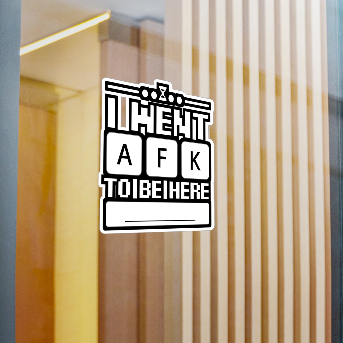 i went afk to to be here - Gamer Sticker for Car Window Laptop Sticker. Water Bottle Sticker, Vinyl Gaming Decal, Geek Sticker - Gamer Gift