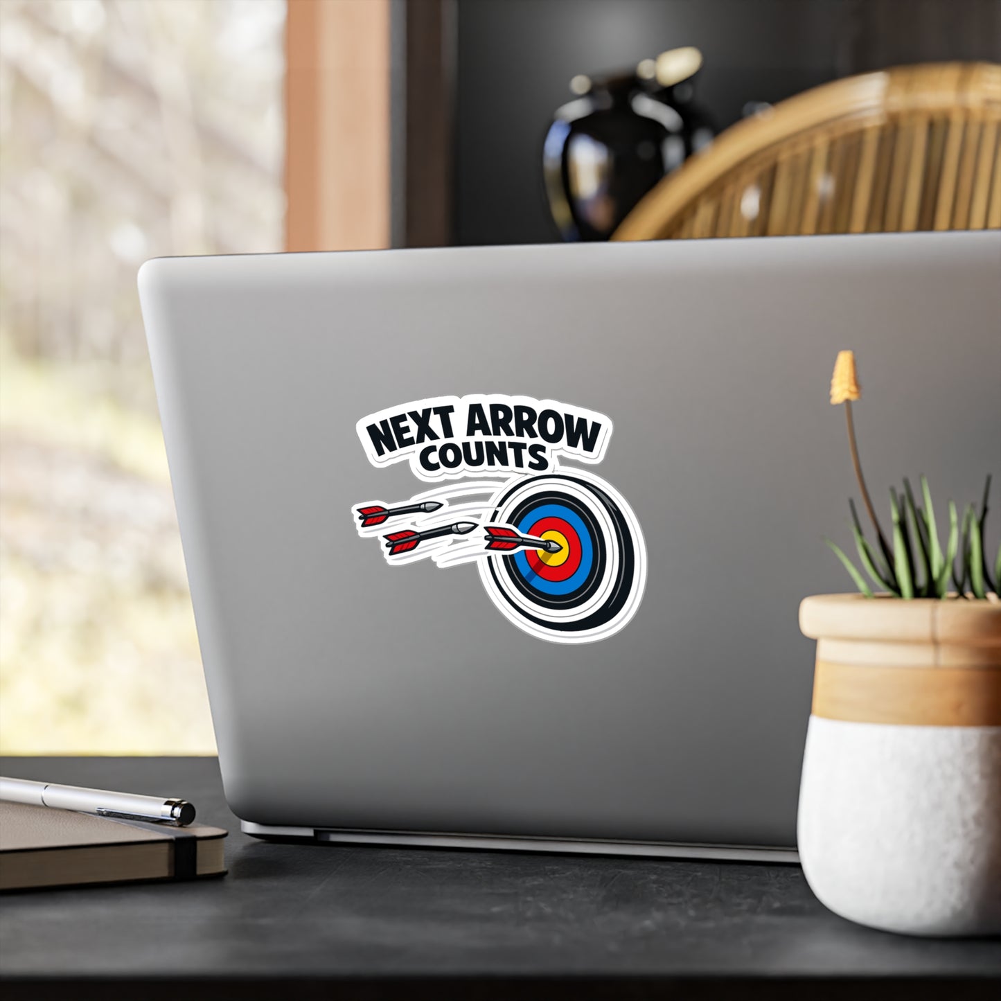 Archery Sticker Next Arrow Counts Vinyl Waterproof Decals for Laptop Water Bottle, Archer Hunting Shoot Gear
