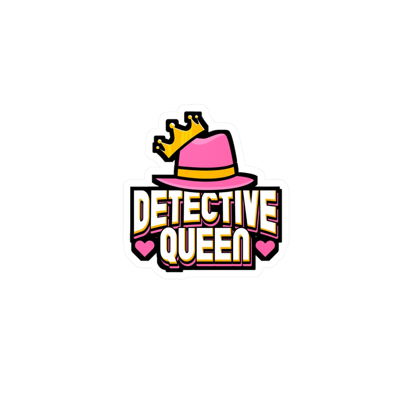 Detective Queen | Detective Sticker | Spying Decals | Investigator Laptop Sticker | Detective Gift | Spying Gift