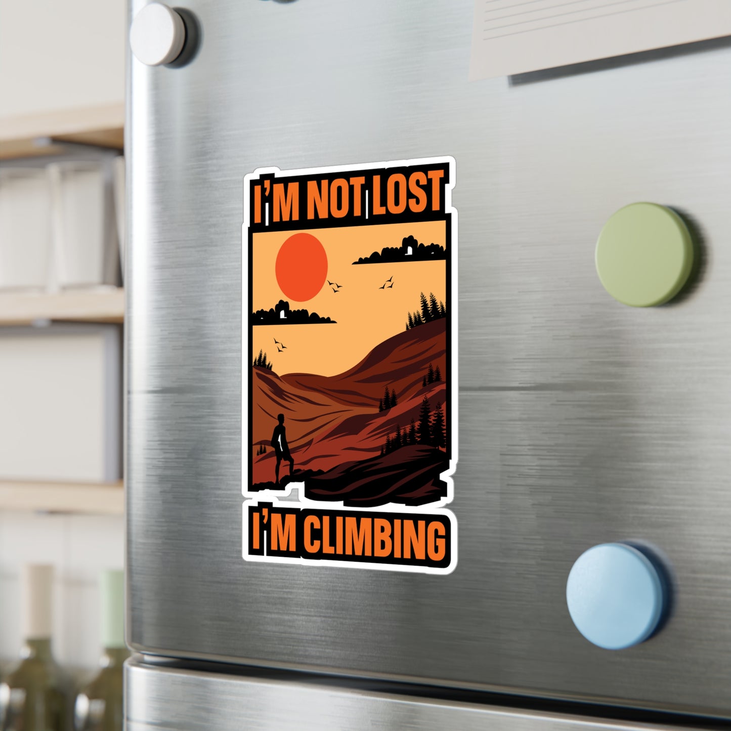 Rock Climbing Mountain Climber Bouldering  - Climbing Sticker for Laptop Sticker. Water Bottle Sticker, Vinyl Climber Decal - Climbing Gift