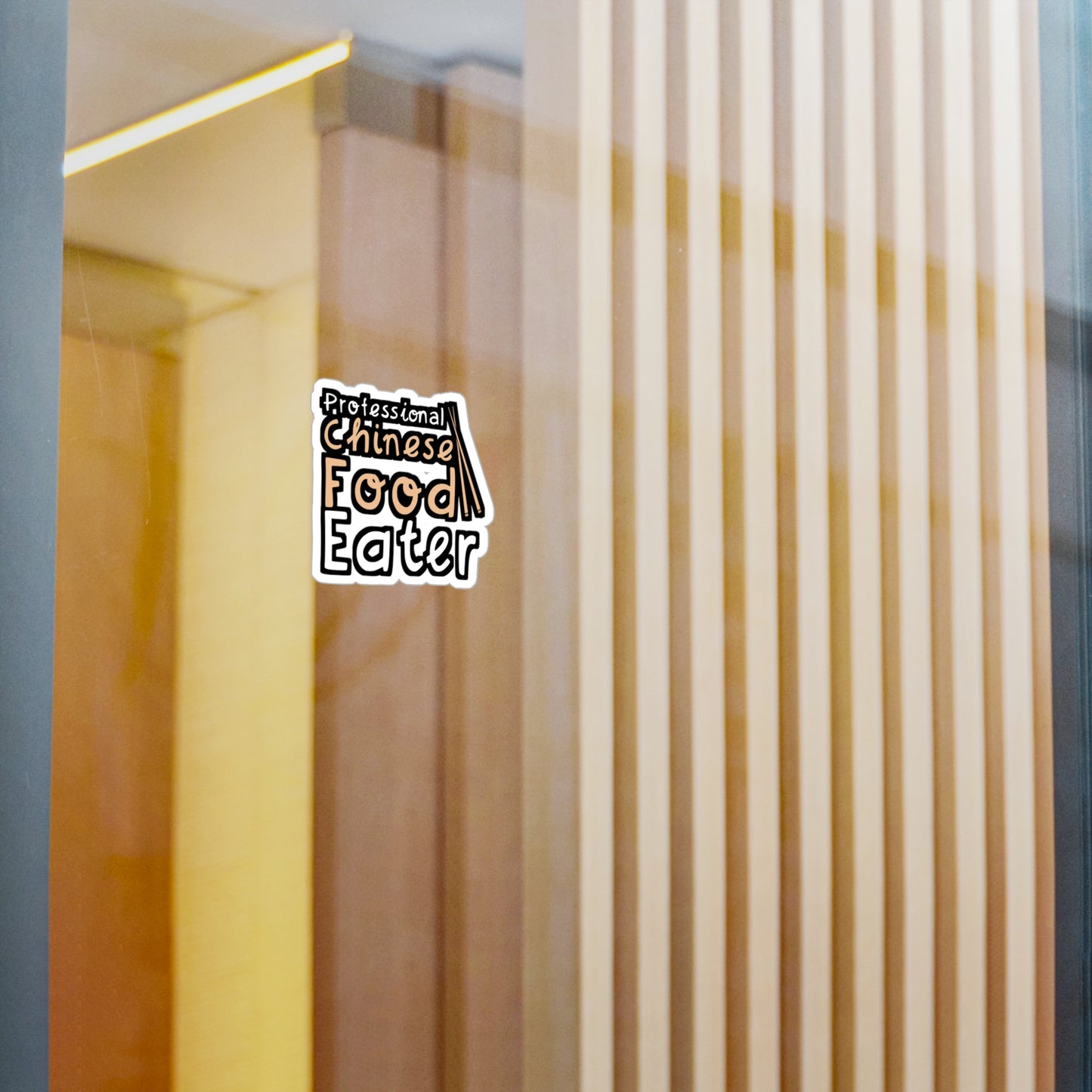 Professional Chinese Food Eater - Japanese Sticker for Wall, Laptop, Window, Truck, Car Japanese Gift Vinyl Food Decal Sticker