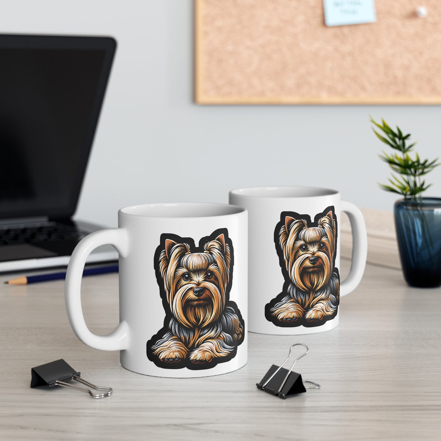 Yorkshire Terrier - Yorkshire Mug for Coffee 11oz. Yorkshire Cup, White ceramic, Terrier Mug, Toy Tea Cup - Yorkshire Gift