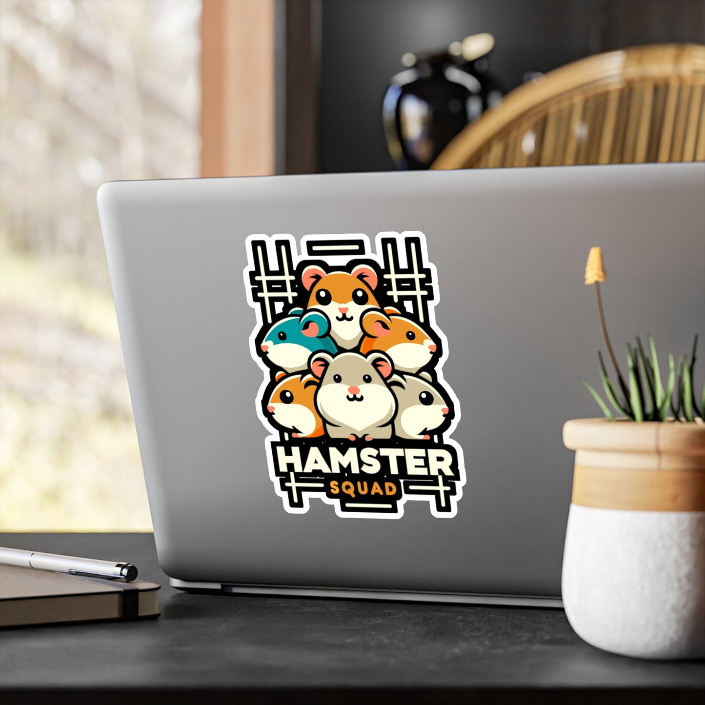 Hamster Squad - Hamster Sticker for Car Window Laptop Sticker. Water Bottle Sticker, Vinyl Guinea pig Decal, Hamster Sticker - Hamster Gift