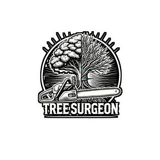 Tree Surgeon – Arborist Vinyl Sticker for Laptop & Water Bottle | Tree Trimmer Decal, Arborist Gift