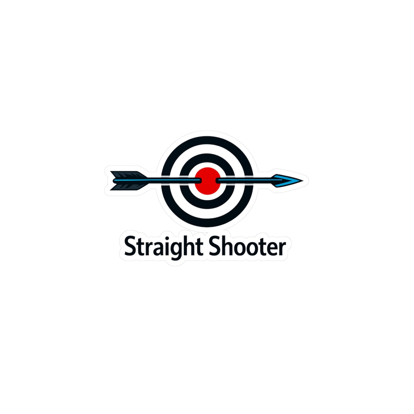 Archery Sticker Straight Shooter Archer Hunting Shoot Design Waterproof Vinyl decals for Laptop Water Bottle