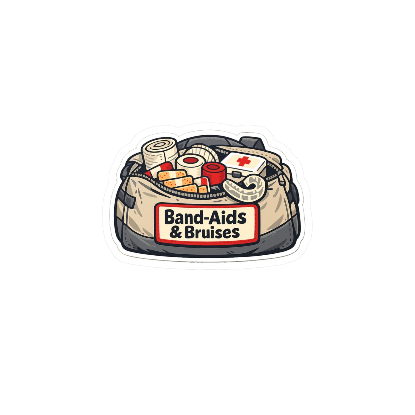 Krav Maga Sticker Band-Aids & Bruises Martial Arts Self Defense Vinyl Waterproof decals for Laptop Water Bottle