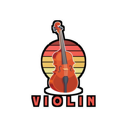 Violin - Teacher Sticker for Car Window Laptop Sticker. Water Bottle Sticker, Vinyl Musical Decal, Violin Sticker - Teacher Gift