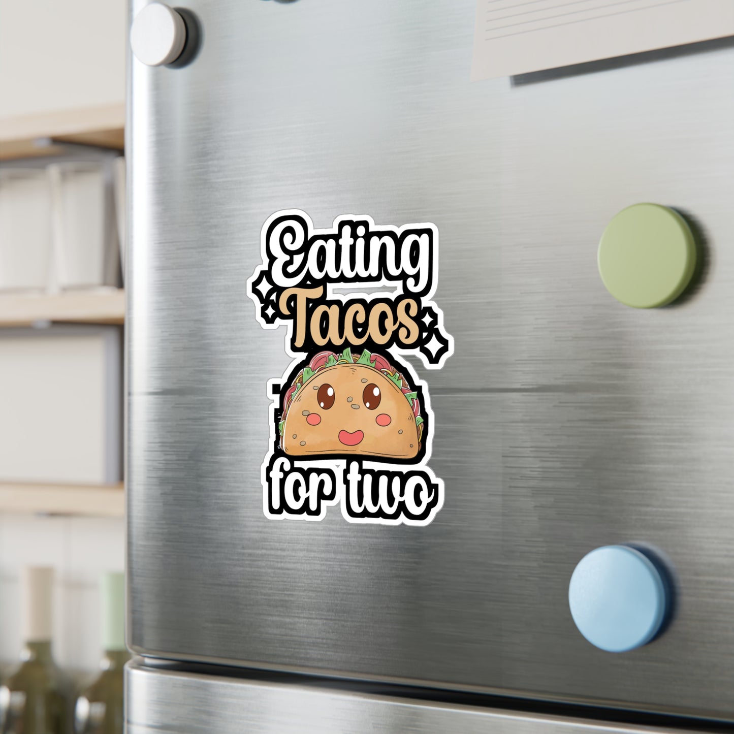 Eating tacos for two - Taco Sticker for Wall, Laptop, Window, Truck, Car Taco Gift Vinyl Tacos Decal Sticker