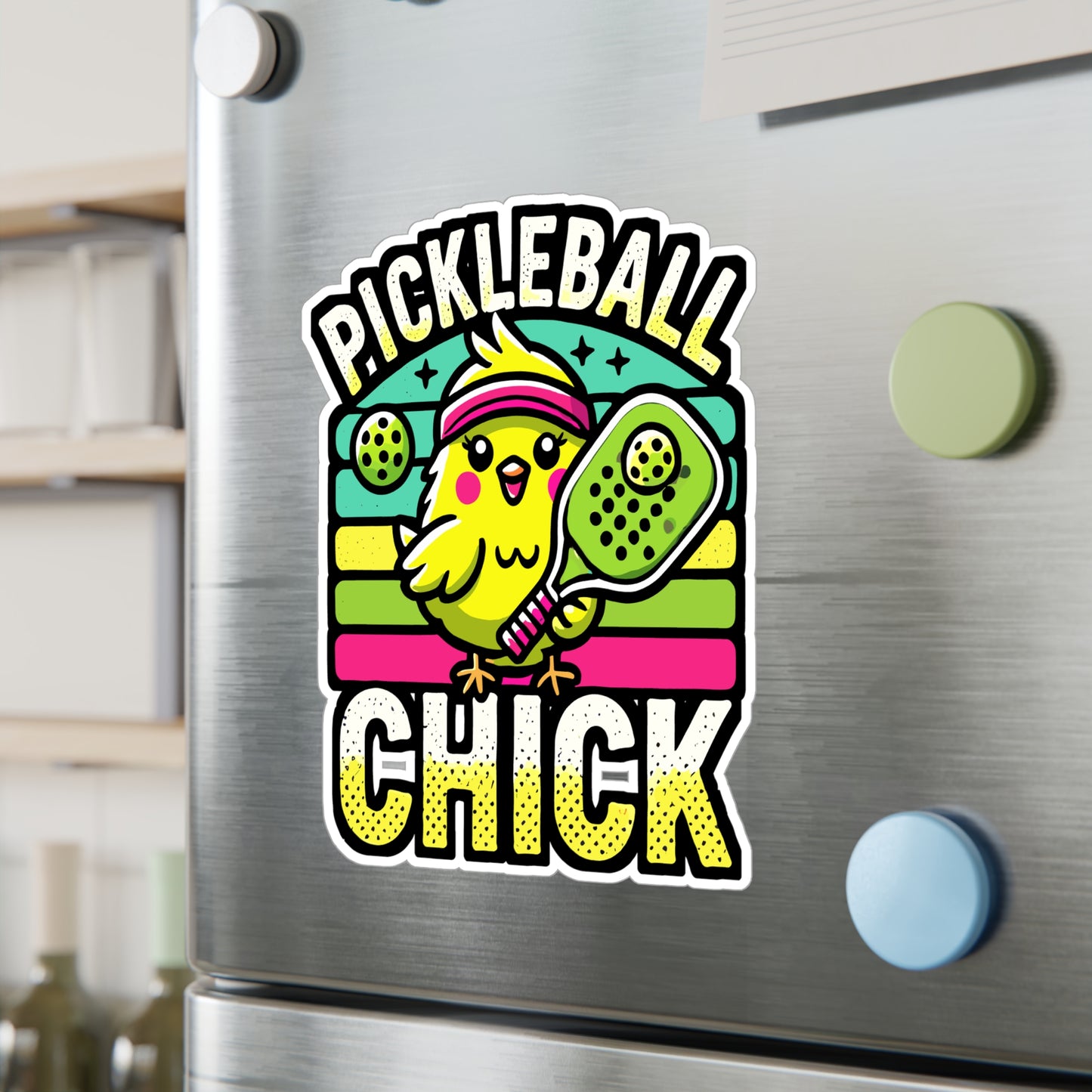 Pickleball Chick - Pickleball Sticker for Laptop Sticker. Water Bottle Sticker, Vinyl Dink Decal - Pickleball Gift