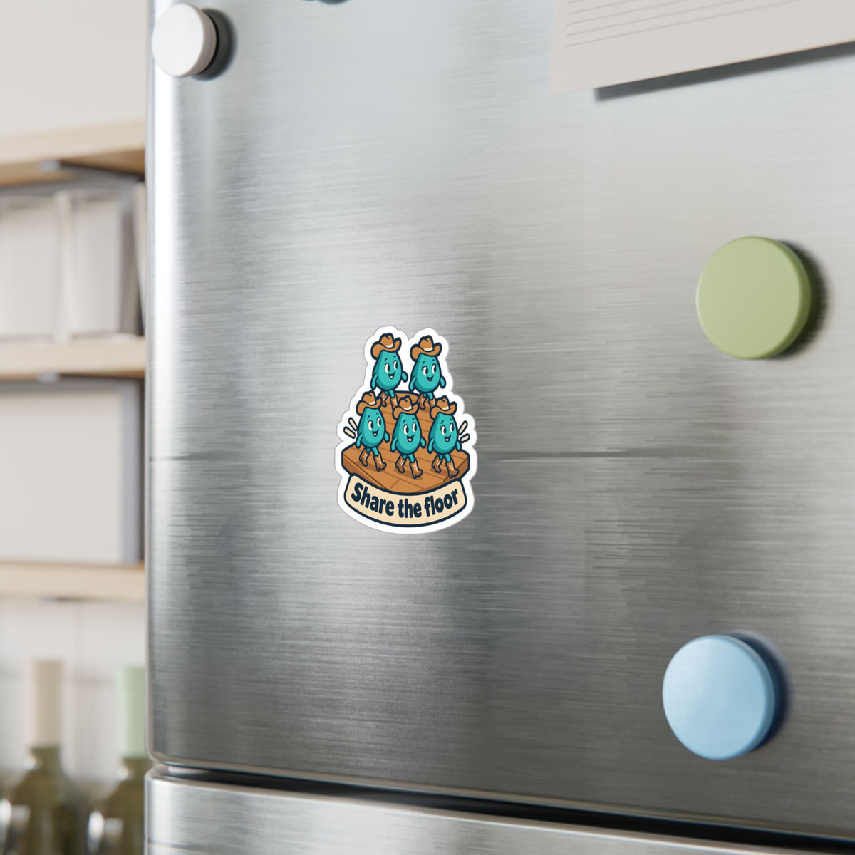 Line Dance Sticker - Share the Floor, Western Decals for Country-Life Dancers, Laptop and Water Bottle