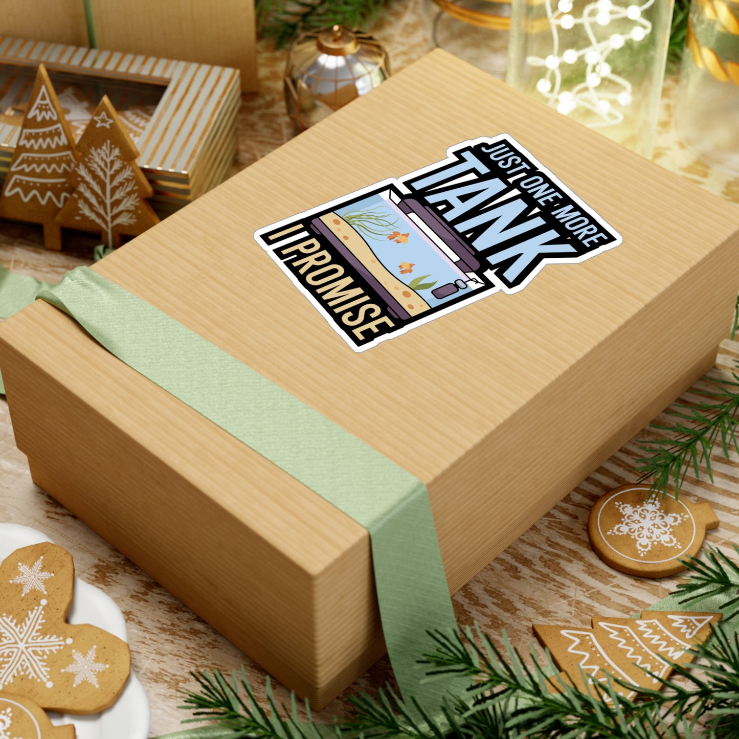 Just one more Tank i Promise - Aquarium Sticker for Wall, Laptop, Window, Truck, Car Aquarium Gift Vinyl Aquariums Decal Sticker