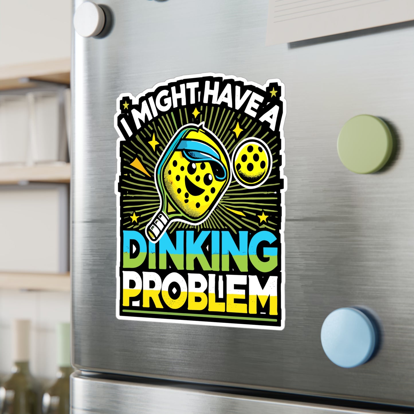 I Might Have A Dinking Problem - Pickleball Sticker for Laptop Sticker. Water Bottle Sticker, Vinyl Dink Decal - Pickleball Gift