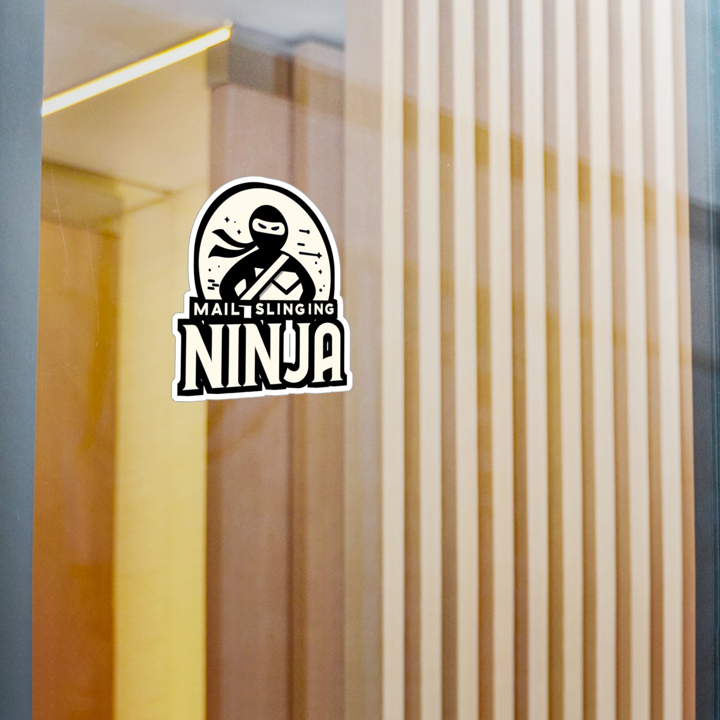 Mail Slinging Ninja - Postal worker Sticker for Laptop Sticker. Water Bottle Sticker, Vinyl Funny postal worker Decal - Postal worker Gift