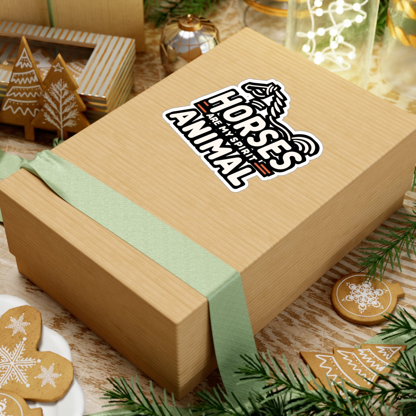 Horses Are My Spirit Animal - Horse Sticker for Laptop Sticker. Water Bottle Sticker, Vinyl Pasture Decal - Horse Gift