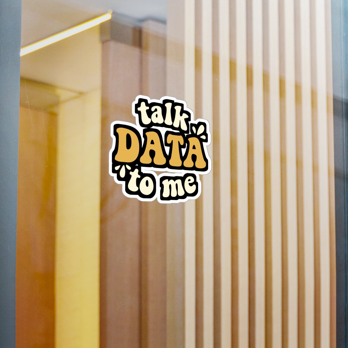 Talk Data To Me Data Scientist | Data-science Sticker | Neutral Decals | Network Laptop Sticker | Data-science Gift | Neutral Gift