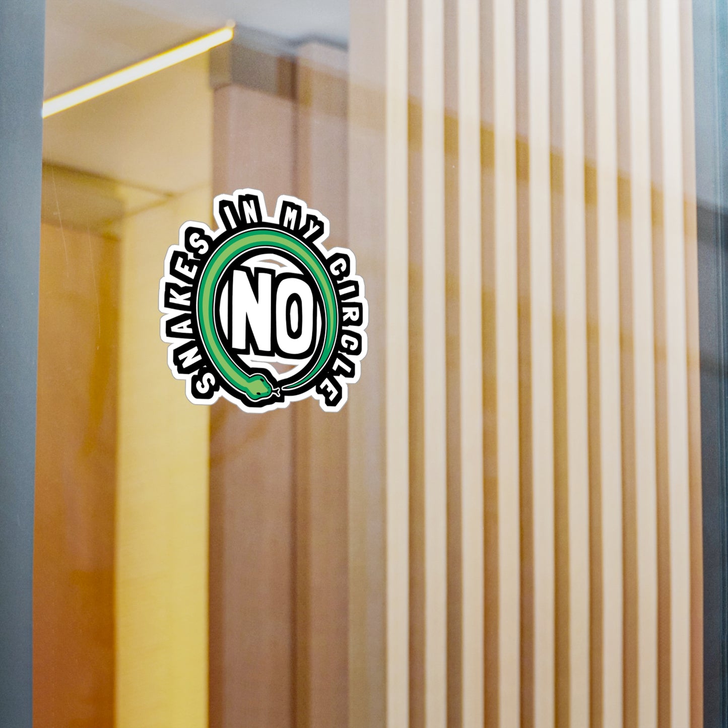 No Snakes In My Circle - Selfish Sticker for Laptop Sticker. Water Bottle Sticker, Vinyl Narcissist Decal - Selfish Gift