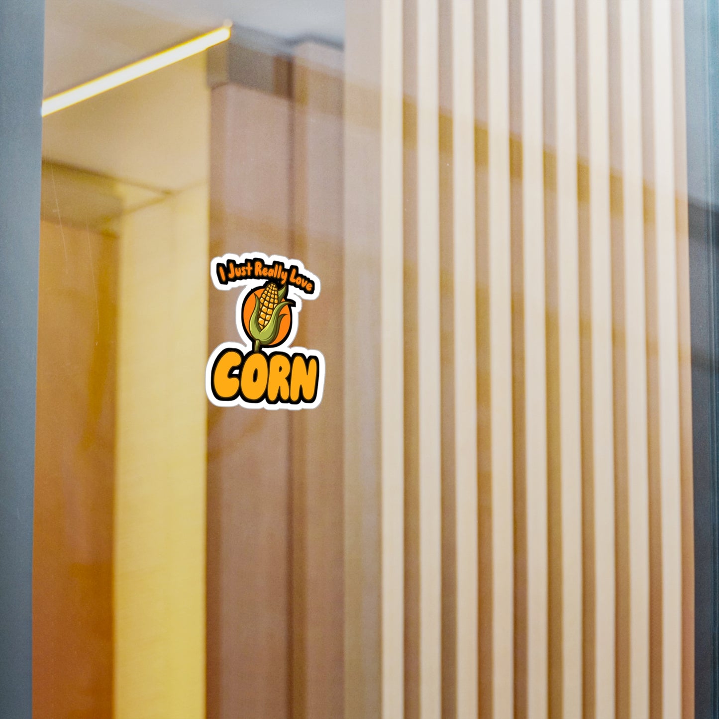 I Just Really Love Corn - Farmer Sticker for Wall, Laptop, Window, Truck, Car Farmer Gift Vinyl Farm Decal Sticker