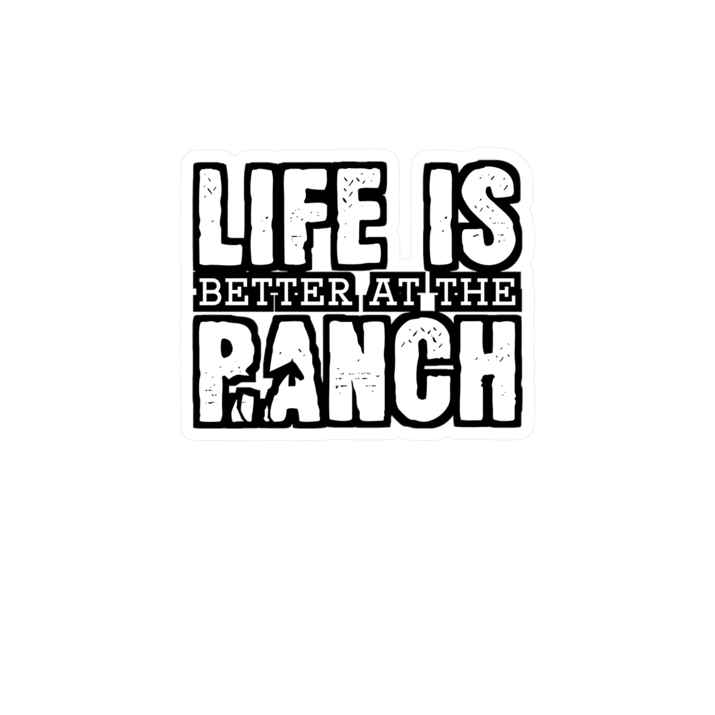 Life Is Better At The Ranch | Farmer Sticker | Tractor Decals | Livestock Laptop Sticker | Farmer Gift | Tractor Gift