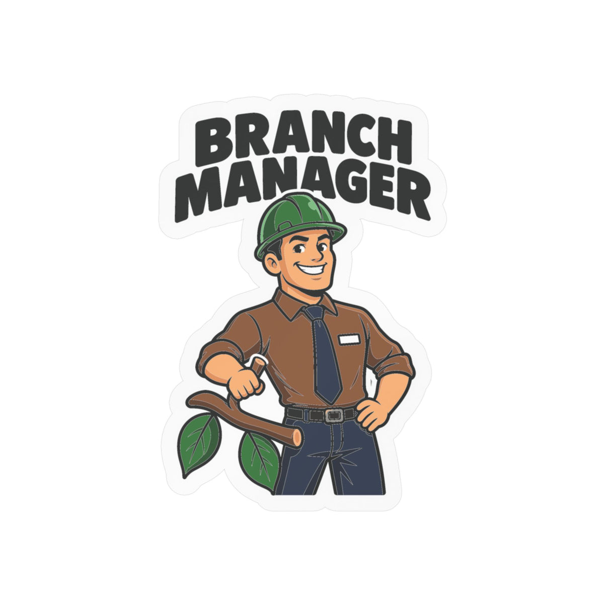 Tree Sticker - Branch Manager Design for Tree Workers, Laptop and Water Bottle Decals