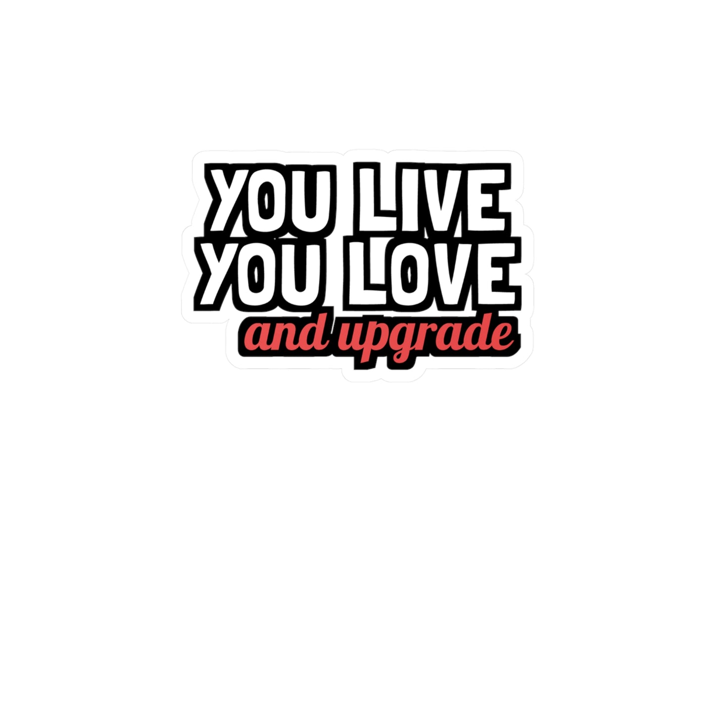 You Live You Learn and You Upgrade | Divorce Sticker | Separation Decals | Alimony Laptop Sticker | Divorce Gift