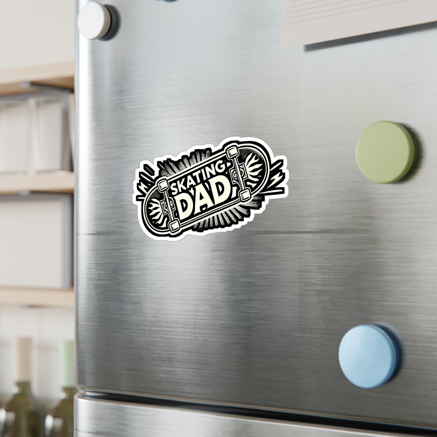 Skating Dad – Vinyl Sticker for Skaters | Skateboarder Gift for Laptop, Helmet or Water Bottle