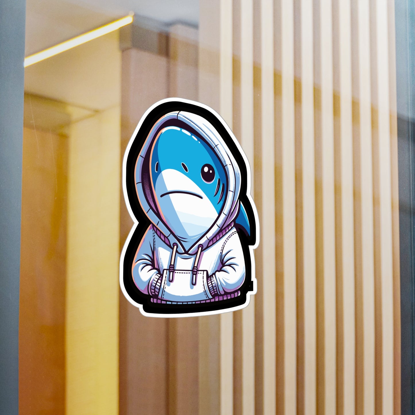 Cool Shark - Cool Sticker for Car Window Laptop Sticker. Water Bottle Sticker, Vinyl Shark Decal, Hoodie Sticker - Cool Gift