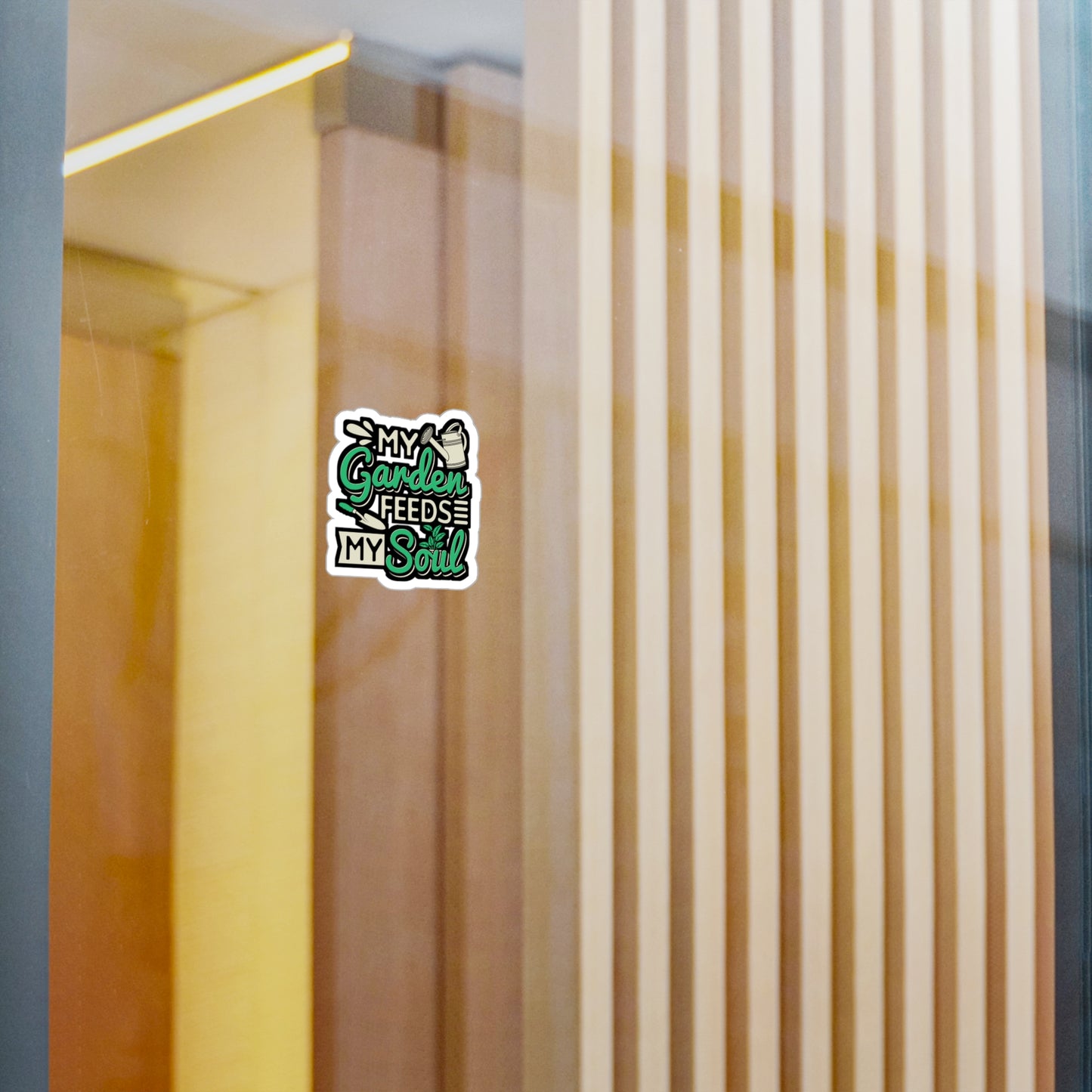 My Garden Feeds My Soul - Gardening Sticker for Laptop Sticker. Water Bottle Sticker, Vinyl Greenhouse Decal - Gardening Gift