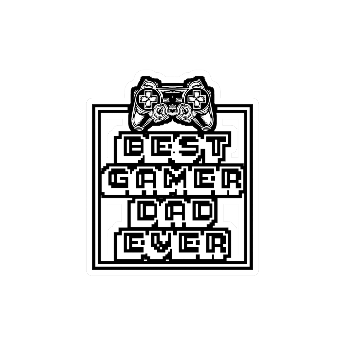 Gamer Dad - Gamer Sticker for Car Window Laptop Sticker. Water Bottle Sticker, Vinyl Gaming Decal, Geek Sticker - Gamer Gift