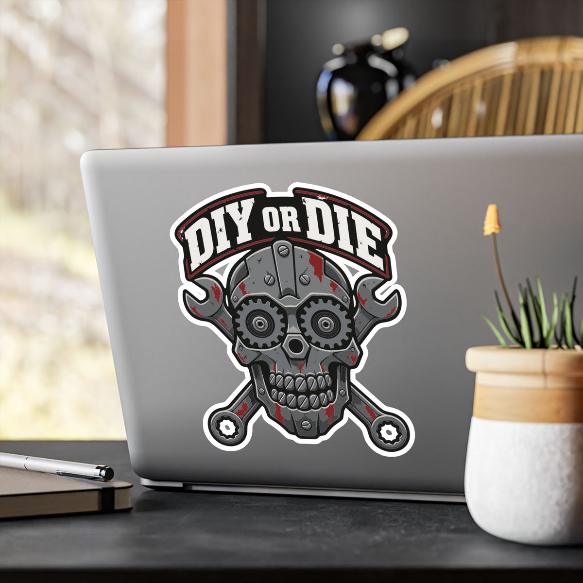 Upcycling Sticker DIY or DIE – Sustainability-Inspired Recycling Art Decals for Laptop and Water Bottle