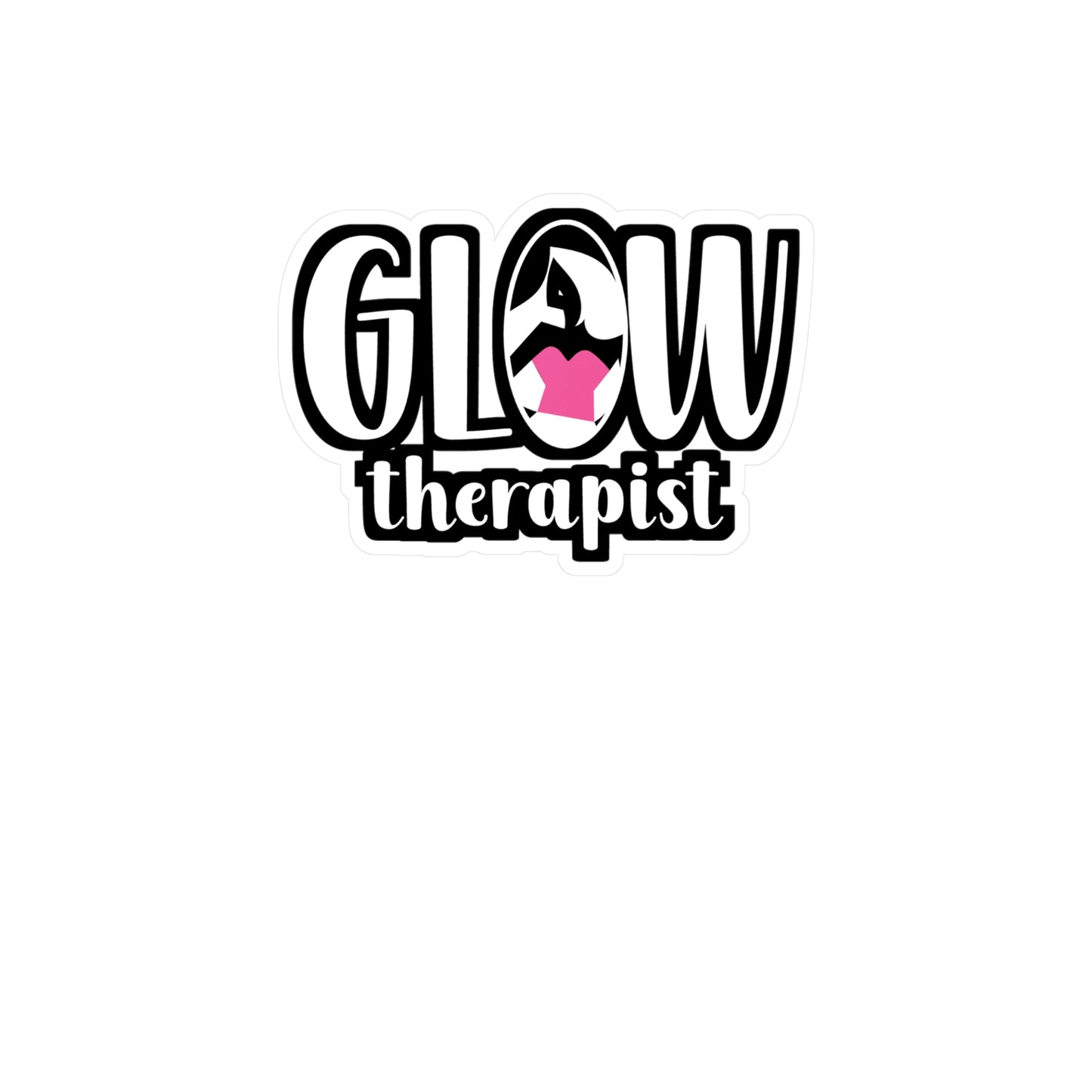 Glow Therapist - Esthetician Sticker for Wall, Laptop, Window, Truck, Car Esthetician Gift Vinyl Cosmetologist Decal Sticker