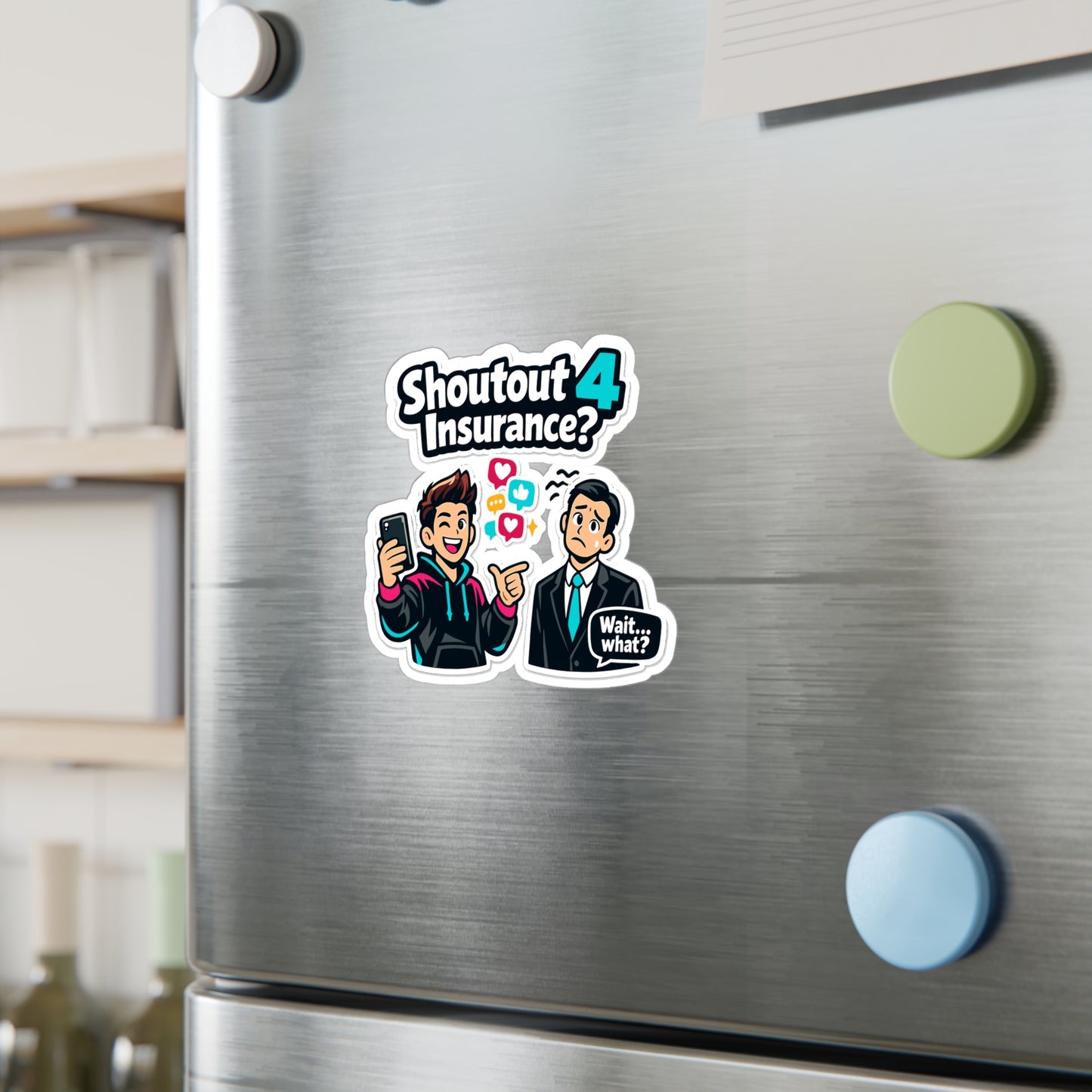 Insurance Agent Sticker Shoutout 4 Insurance? Funny Policy Premium Liability Vinyl Decals Waterproof for Laptop Water Bottle