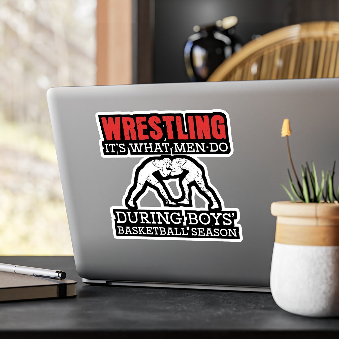 Wrestling - Wrestle Sticker for Wall, Laptop, Window, Truck, Car Wrestle Gift Vinyl Wrestling Decal Sticker