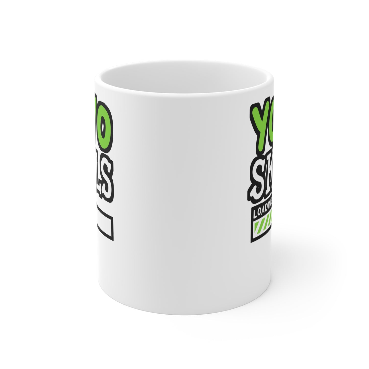 YoYo Skills Loading - Yoyo Mug for Coffee 11oz. Yoyo Cup, White ceramic, Game Mug, 90s Tea Cup - Yoyo Gift