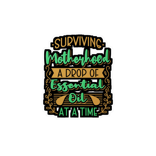 Surviving Motherhood Essential Oil | Cypress Sticker | Tree Decals | Botanical Laptop Sticker | Cypress Gift | Tree Gift
