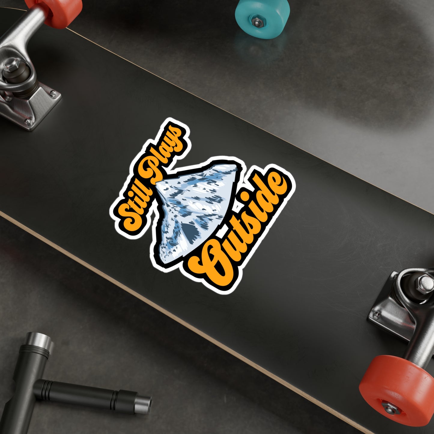 Still Plays Outside - Hiking Sticker for Laptop Sticker. Water Bottle Sticker, Vinyl Camping Decal - Hiking Gift