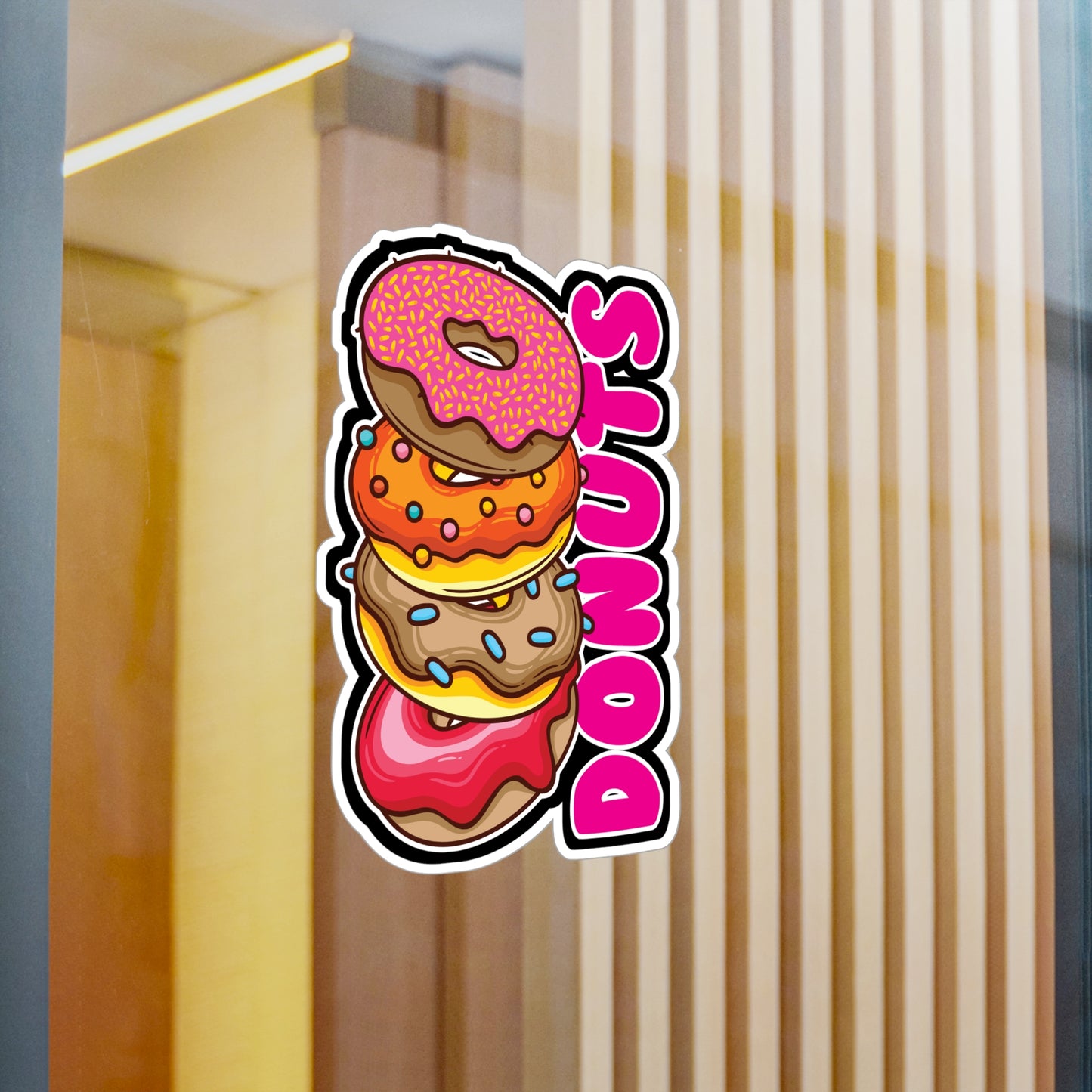 Donuts - Donut Sticker for Car Window Laptop Sticker. Water Bottle Sticker, Vinyl Food Decal, Donuts Sticker - Donut Gift