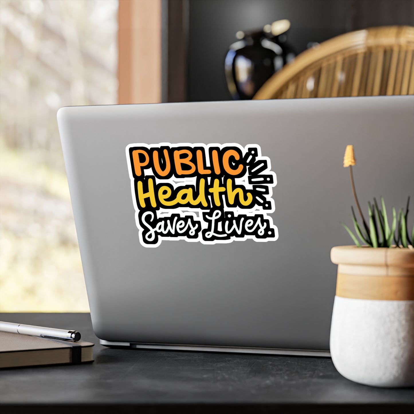 Public Health Saves Lives - Healthcare Sticker for Laptop Sticker. Water Bottle Sticker, Vinyl Public-health Decal - Healthcare Gift