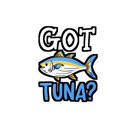 Got Tuna - Bluefin Sticker for Car Window Laptop Sticker. Water Bottle Sticker, Vinyl Tuna Decal, Trolling Sticker - Bluefin Gift