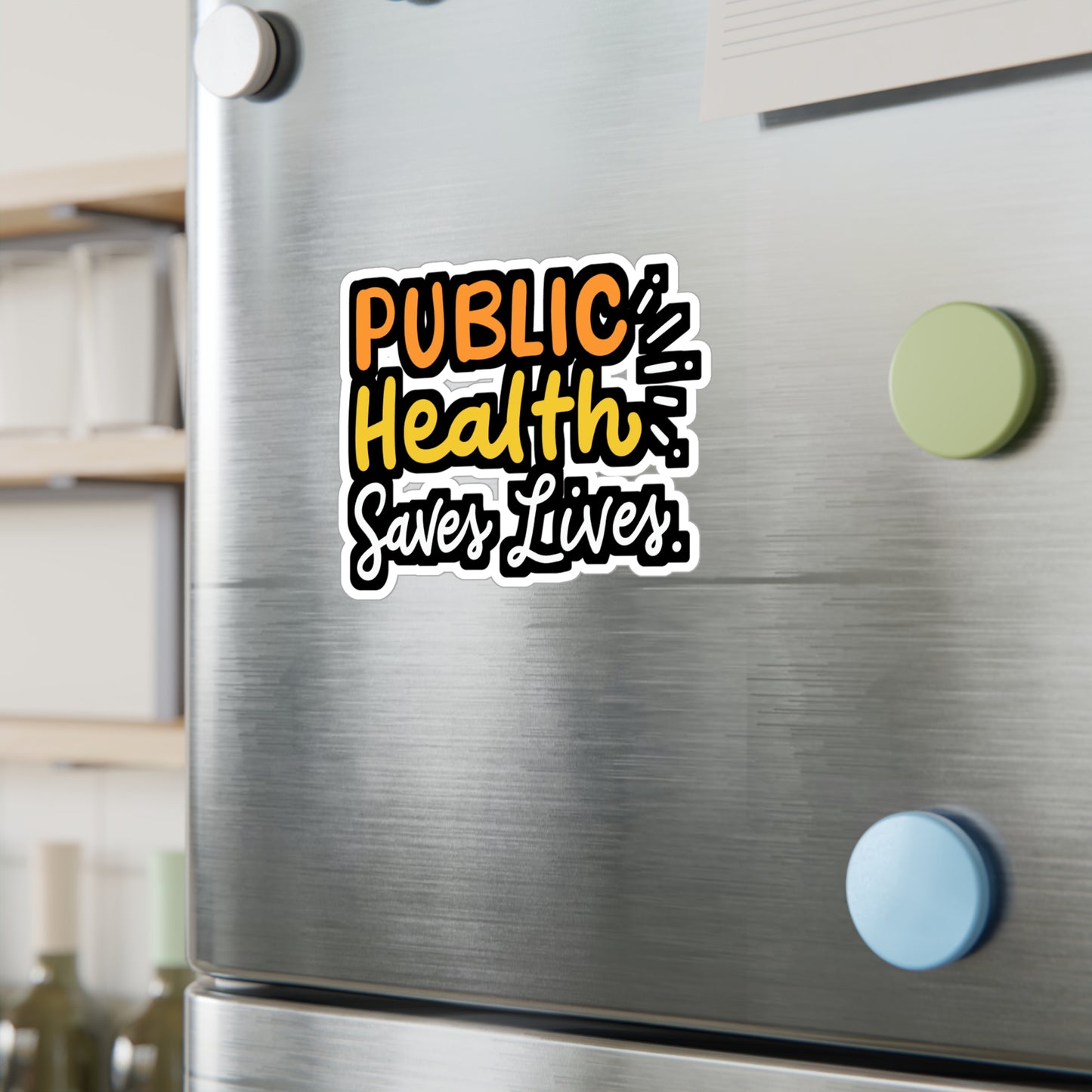 Public Health Saves Lives - Healthcare Sticker for Laptop Sticker. Water Bottle Sticker, Vinyl Public-health Decal - Healthcare Gift