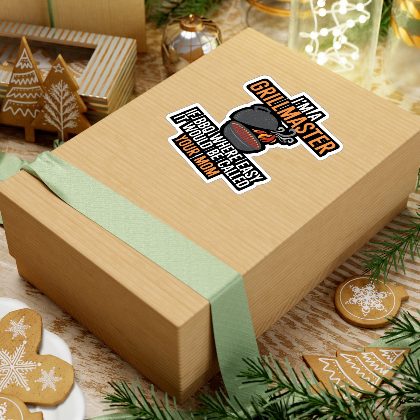 I'm a Grillmaster If BBQ Were Easy it'd Be Called Your Mom - Grill Sticker for Car, Wall, Laptop, Window, Truck Grill Gift Vinyl Grilling Decal Sticker