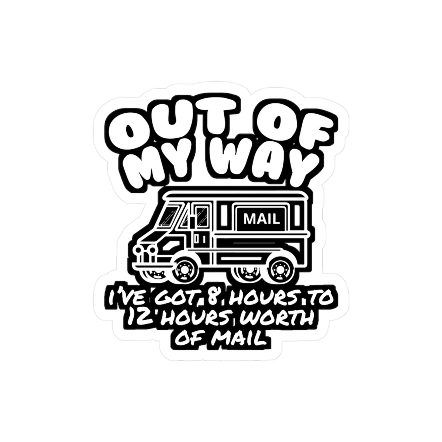 Postman Letterbox Postalworker - Postman Sticker for Laptop Sticker. Water Bottle Sticker, Vinyl Worker Decal - Postman Gift