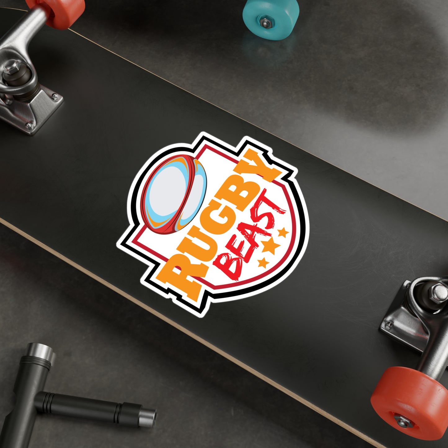 Rugby Player - Rugby player Sticker for Laptop Sticker. Water Bottle Sticker, Vinyl Quote Decal - Rugby player Gift