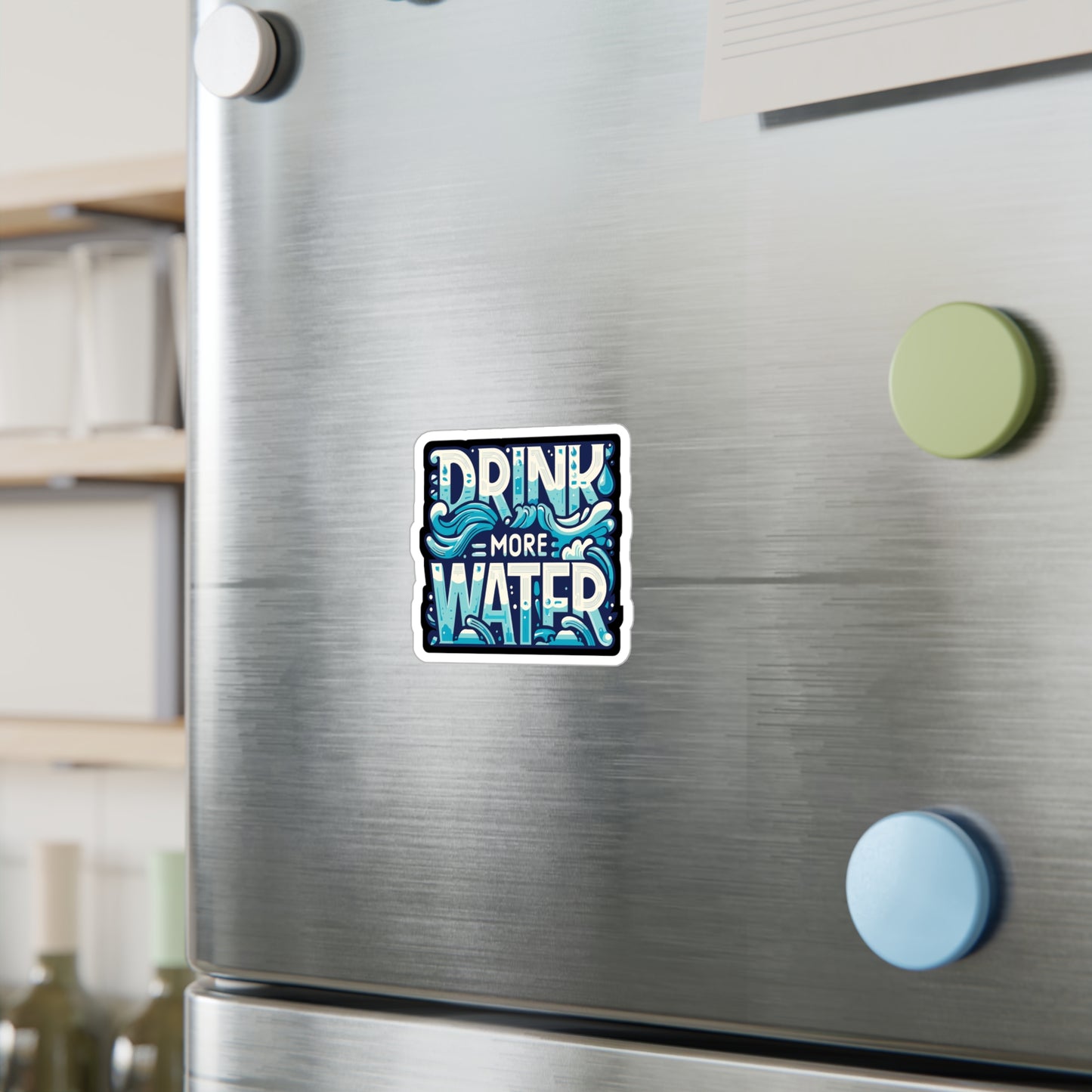 Drink More Water - Hydration Sticker for Laptop Sticker. Water Bottle Sticker, Vinyl Water Decal - Hydration Gift